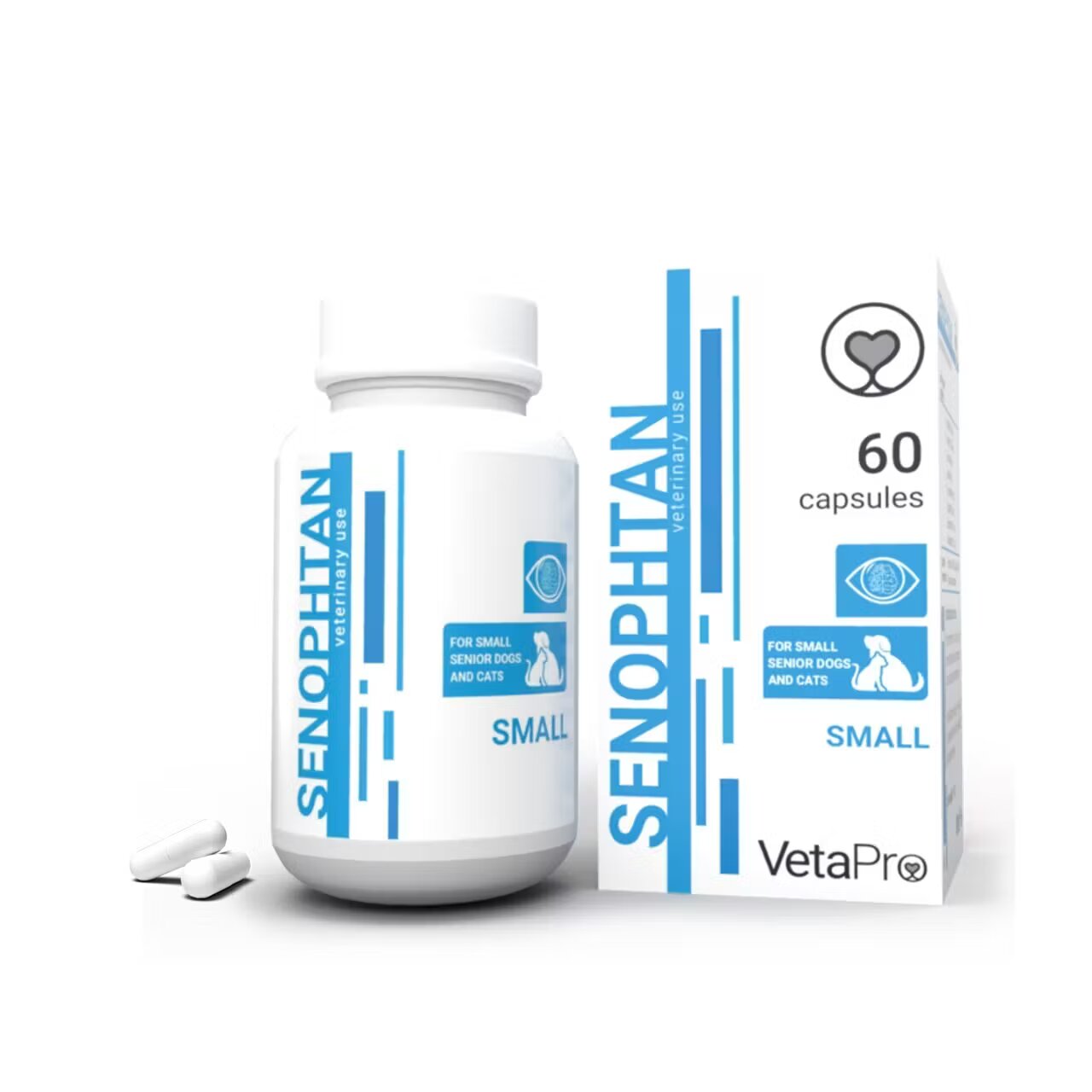 Vetapro Senophtan Small Sanatate Neurologica Caini si Pisici Seniori Rase Mici 60 capsule
