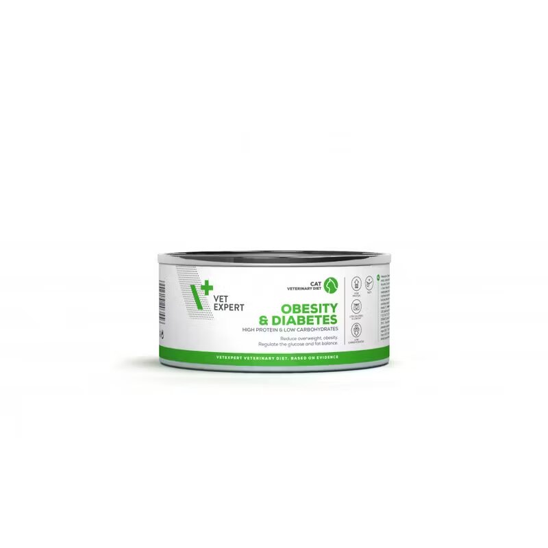 Vetexpert 4T Dieta Veterinara Pisici Obesity & Diabetes 100 g