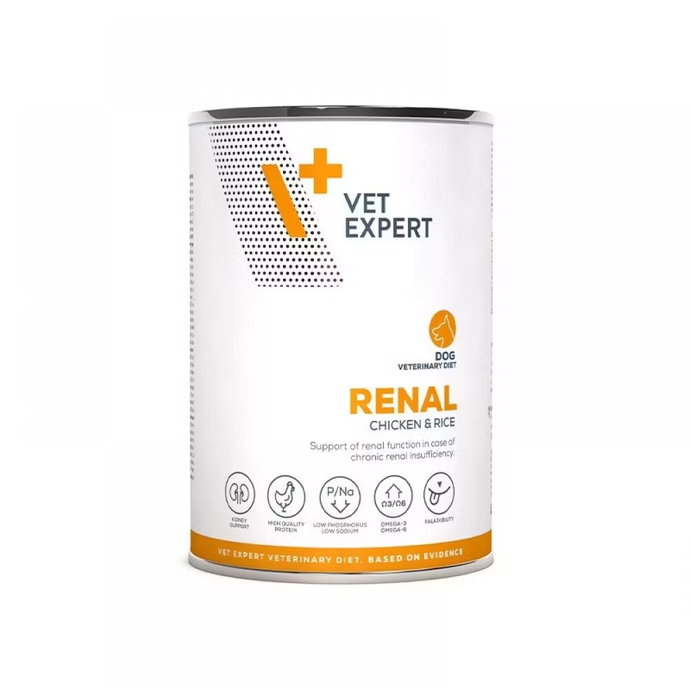 Vetexpert 4T Dieta Veterinara Renal Dog Chicken & Rice 400 g