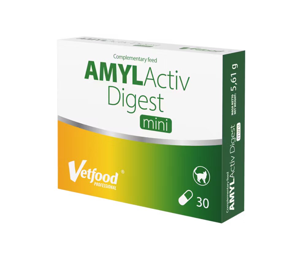 Vetfood Supliment gastrointestinal Amylactiv Digest Mini 30 capsule