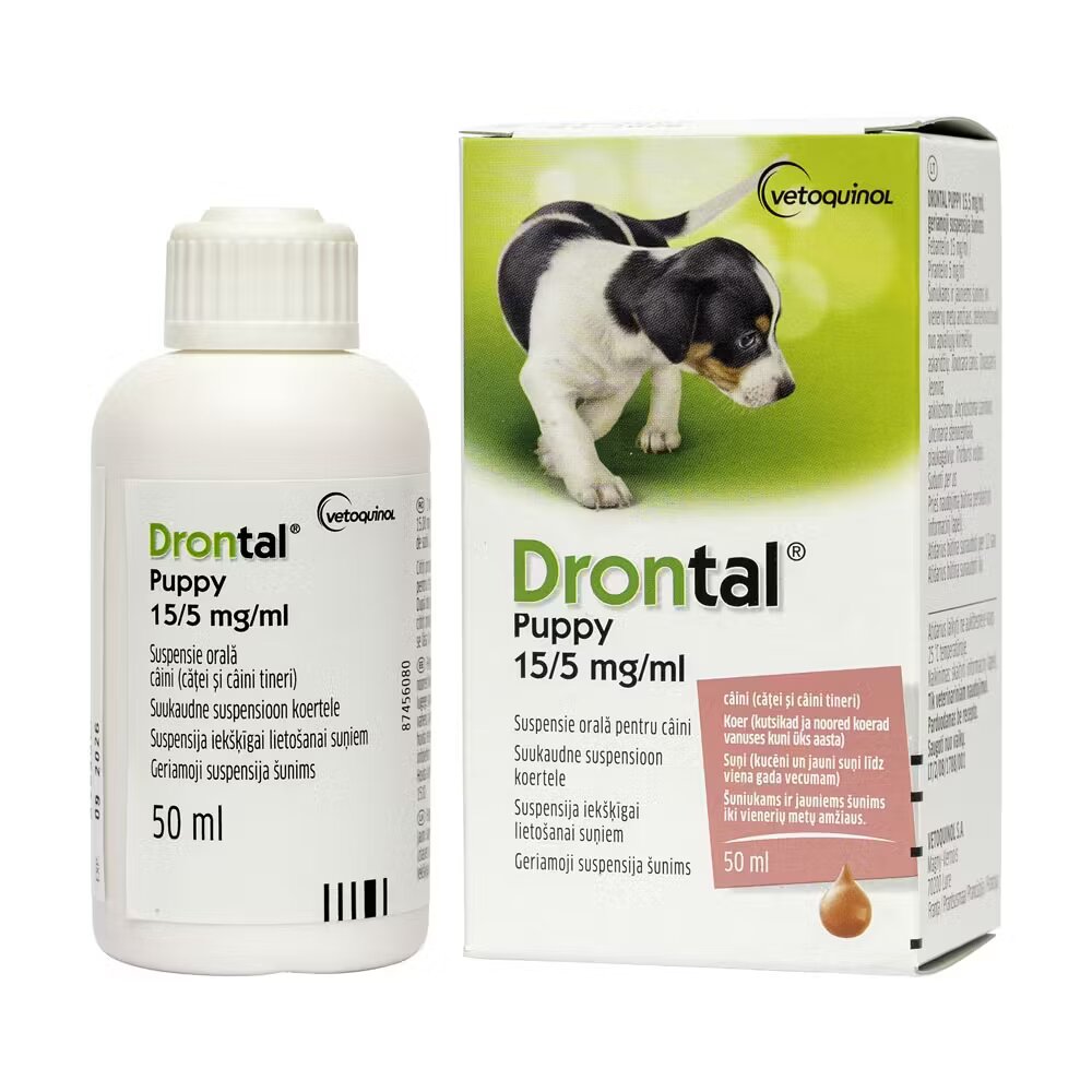Vetoquinol Drontal Puppy antiparazitar intern pentru catei 50 ml