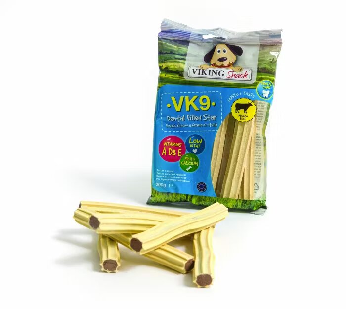 Viking Recompense Dental cu Umplutura pentru Caini 200 g