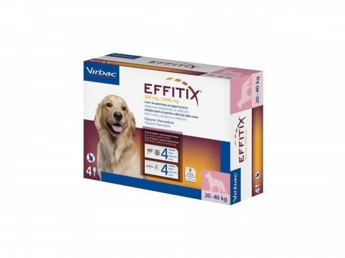 Virbac Effitix L (20-40 kg) 4 pipete