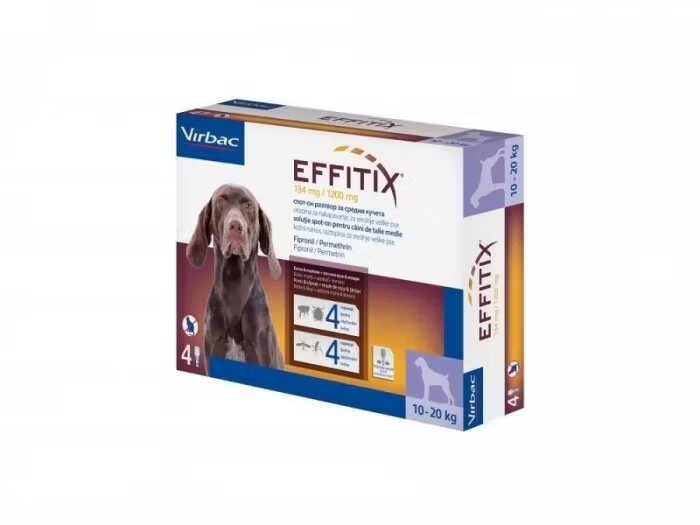 Virbac Effitix M (10-20 kg) 4 pipete