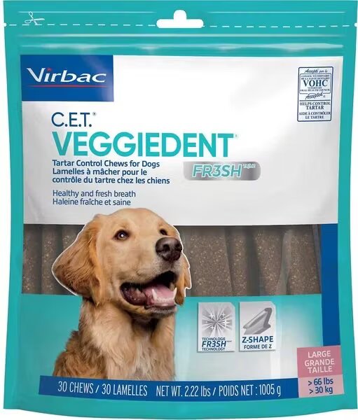 Virbac Veggiedent Fr3sh Large Dog (> 30 kg) 15 bucati