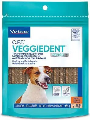 Virbac Veggiedent Fr3sh Small Dog (5 - 10 kg) 15 bucati