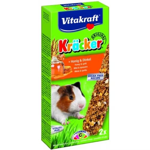 Vitakraft Batoane Porcusori de Guineea Miere si Grau 112 g