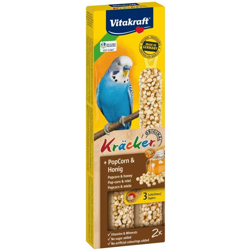 Vitakraft Baton Perusi Popcorn/ Miere 2 buc