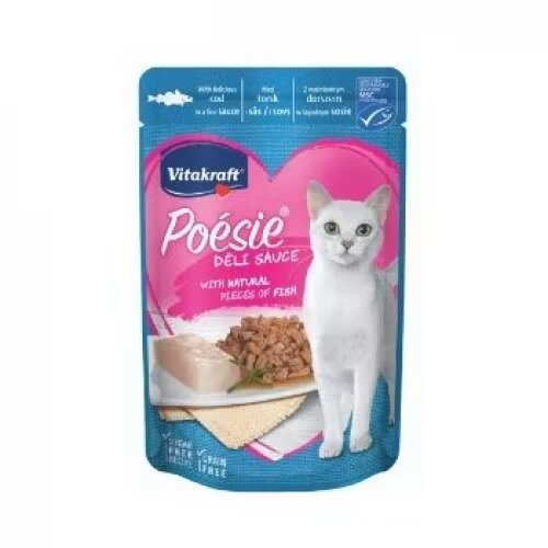 Vitakraft Hrana umeda pisici Plic Poesie Cod in Sos 85 g