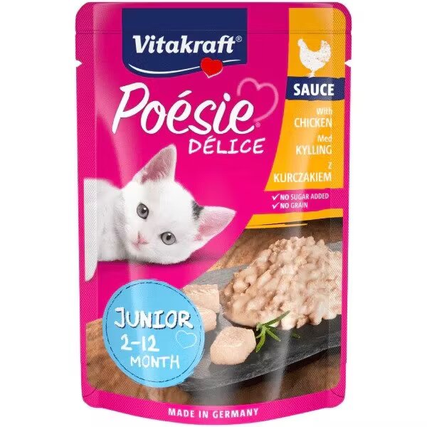 Vitakraft Plic Poesie Junior Pui in Sos 85 g