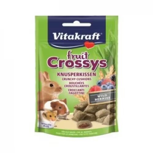 Vitakraft Recompense rozatoare Fruit Crossys Snack Wildberry 50 g