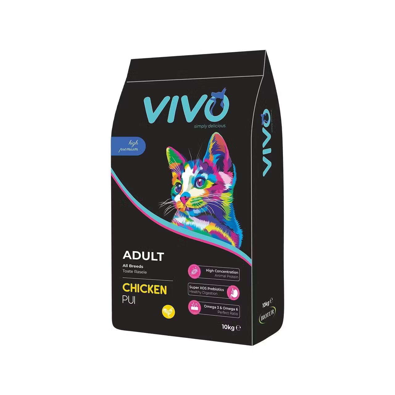Vivo Hrana Uscata Super Premium Pisici Adulte Pui 10 kg