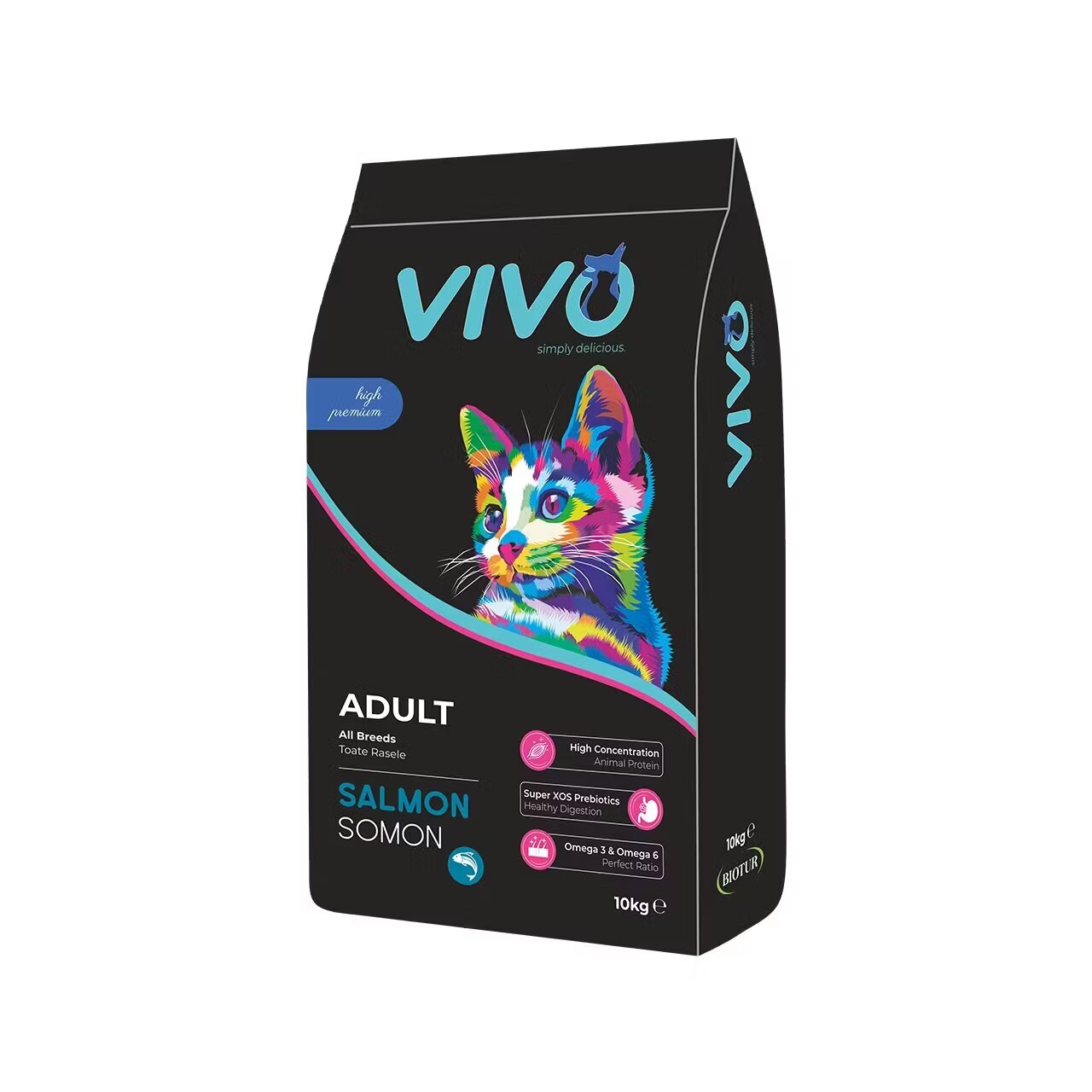 Vivo Hrana Uscata Super Premium Pisici Adulte Somon 10 kg