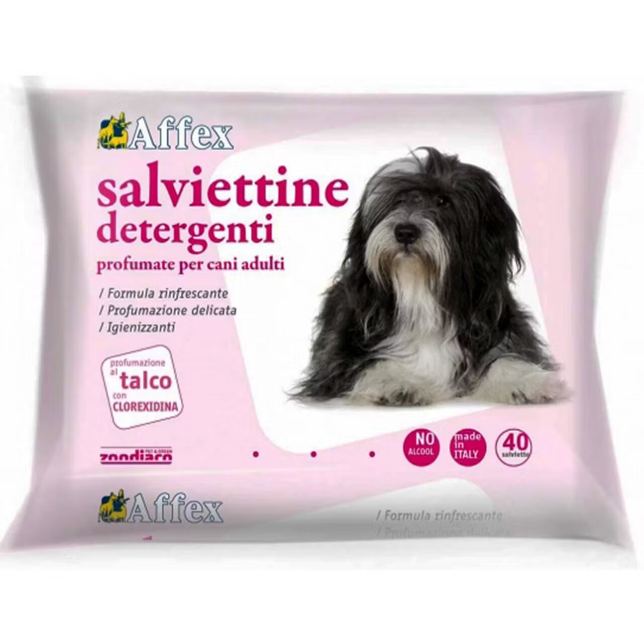 Zoodiaco SERVETELE UMEDE PENTRU CAINI AFFEX TALC